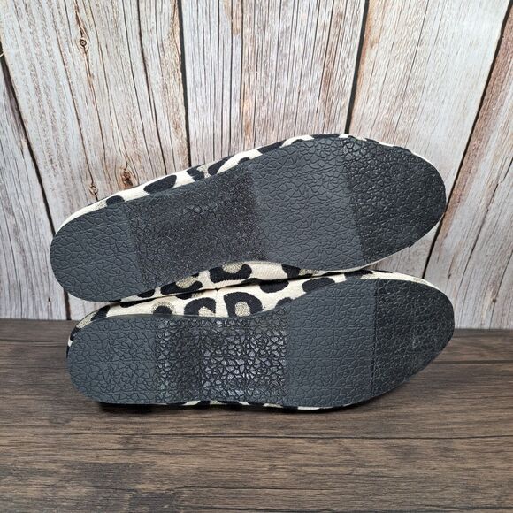 Skechers Cleo Cozy Loafer Natural Black Leopard Slipper Women's 7 (NIB) Faux Fur - Picture 7 of 9